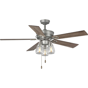 PP250004141 Teasley Large Fan (52'' to 59'') Ceiling Fan - Galvanized Finish