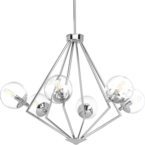 PP475615 Mod Mid Sized Chandelier Chandelier - Polished Chrome