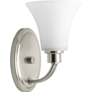 PP200009 Joy 1 Bulb Wall Sconce - Brushed Nickel