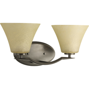 PP200520 Bravo 2 Bulb Bathroom Lighting - Antique Bronze