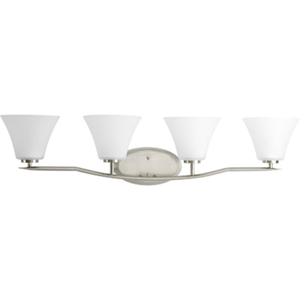 PP200709 Bravo 4 or More Bulb Bathroom Lighting - Brushed Nickel PP200709 Bravo 4 or More Bulb Bathroom Lighting - Brushed Nickel