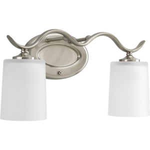 PP201909 Inspire 2 Bulb Bathroom Lighting - Brushed Nickel