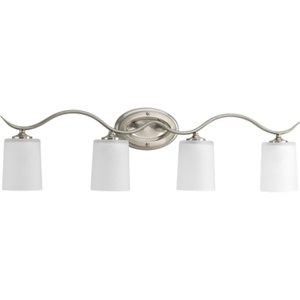 PP202109 Inspire 4 or More Bulb Bathroom Lighting - Brushed Nickel
