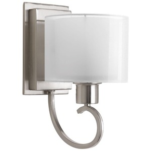 PP204109 Invite 1 Bulb Wall Sconce - Brushed Nickel