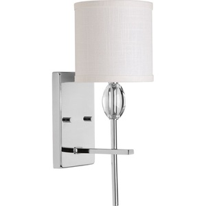 PP206015 Status 1 Bulb Wall Sconce - Polished Chrome