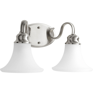 PP209609 Applause 2 Bulb Bathroom Lighting - Brushed Nickel