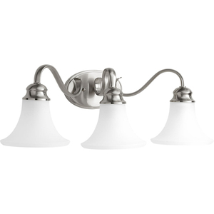 PP209709 Applause 3 Bulb Bathroom Lighting - Brushed Nickel