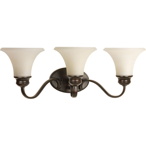 PP209720 Applause 3 Bulb Bathroom Lighting - Antique Bronze PP209720 Applause 3 Bulb Bathroom Lighting - Antique Bronze