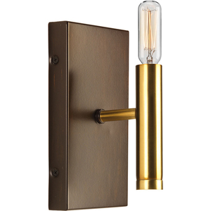 PP210120 Draper 1 Bulb Wall Sconce - Antique Bronze