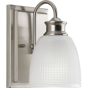 PP211509 Lucky 1 Bulb Wall Sconce - Brushed Nickel