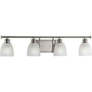 PP211809 Lucky 4 or More Bulb Bathroom Lighting - Brushed Nickel PP211809 Lucky 4 or More Bulb Bathroom Lighting - Brushed Nickel