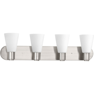 PP215709 Logic 4 or More Bulb Bathroom Lighting - Brushed Nickel