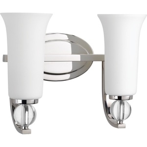 PP2173104 Elina 2 Bulb Bathroom Lighting - Polished Nickel