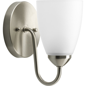 PP270609EBWB Gather 1 Bulb Wall Sconce - Brushed Nickel