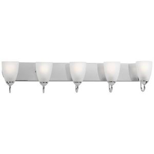 PP271315 Gather 4 or More Bulb Bathroom Lighting - Polished Chrome PP271315 Gather 4 or More Bulb Bathroom Lighting - Polished Chrome