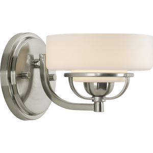 PP271909WB Torque 1 Bulb Wall Sconce - Brushed Nickel