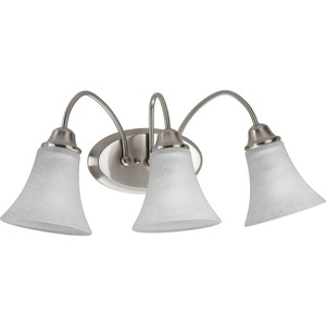 PP276309 Tally 3 Bulb Bathroom Lighting - Brushed Nickel