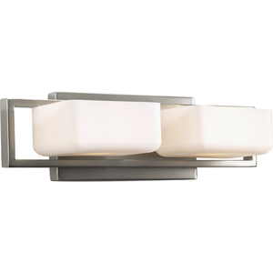 PP276509WB Dibs 2 Bulb Bathroom Lighting - Brushed Nickel