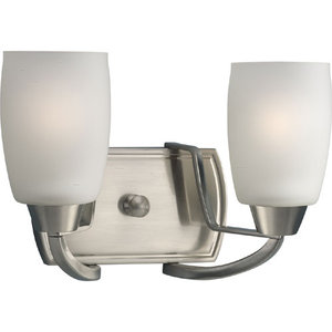 PP279509 Wisten 2 Bulb Bathroom Lighting - Brushed Nickel