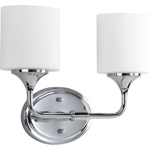 PP280215 Lynzie 2 Bulb Bathroom Lighting - Polished Chrome