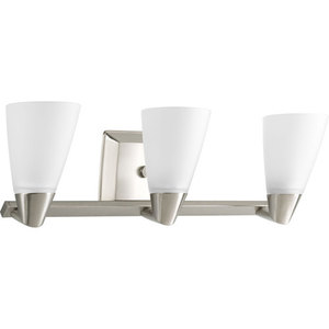 PP280709 Rizu 3 Bulb Bathroom Lighting - Brushed Nickel