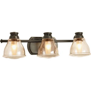 PP281220WB Academy 3 Bulb Bathroom Lighting - Antique Bronze