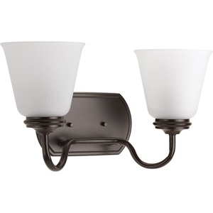 PP282020 Keats 2 Bulb Bathroom Lighting - Antique Bronze