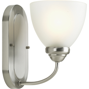 PP291309 Heart 1 Bulb Wall Sconce - Brushed Nickel PP291309 Heart 1 Bulb Wall Sconce - Brushed Nickel