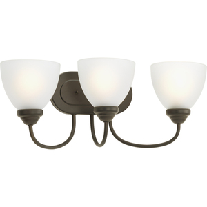 PP291920 Heart 3 Bulb Bathroom Lighting - Antique Bronze PP291920 Heart 3 Bulb Bathroom Lighting - Antique Bronze