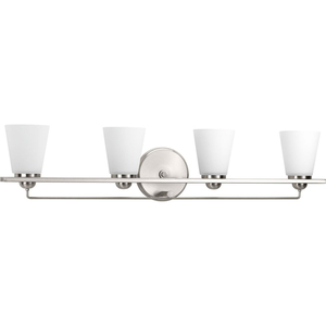 PP300003009 Flight 4 or More Bulb Bathroom Lighting - Brushed Nickel PP300003009 Flight 4 or More Bulb Bathroom Lighting - Brushed Nickel
