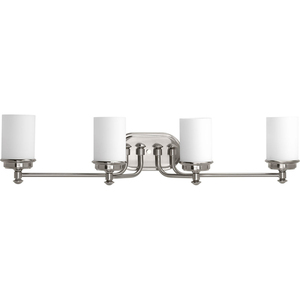 PP300015009 Glide 4 or More Bulb Bathroom Lighting - Brushed Nickel PP300015009 Glide 4 or More Bulb Bathroom Lighting - Brushed Nickel