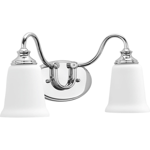 PP300025015 Wander 2 Bulb Bathroom Lighting - Polished Chrome PP300025015 Wander 2 Bulb Bathroom Lighting - Polished Chrome