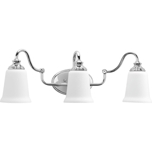 PP300026015 Wander 3 Bulb Bathroom Lighting - Polished Chrome