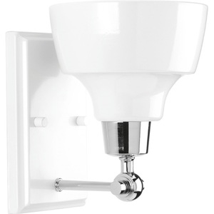 PP300039015 Bramlett 1 Bulb Wall Sconce - Polished Chrome PP300039015 Bramlett 1 Bulb Wall Sconce - Polished Chrome