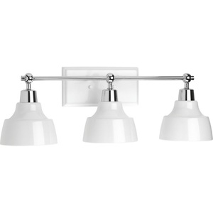 PP300041015 Bramlett 3 Bulb Bathroom Lighting - Polished Chrome PP300041015 Bramlett 3 Bulb Bathroom Lighting - Polished Chrome