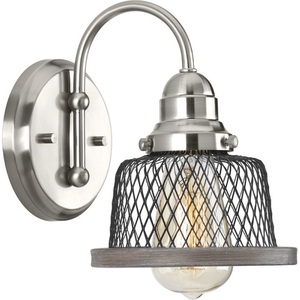 PP300042009 Tilley 1 Bulb Wall Sconce - Brushed Nickel PP300042009 Tilley 1 Bulb Wall Sconce - Brushed Nickel