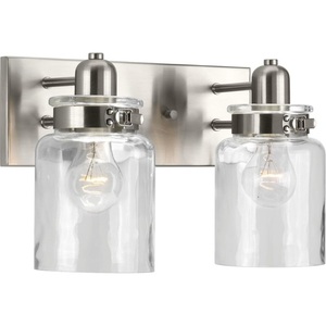 PP300046009 Calhoun 2 Bulb Bathroom Lighting - Brushed Nickel