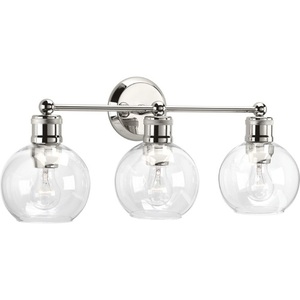 PP300051104 Hansford 3 Bulb Bathroom Lighting - Polished Nickel