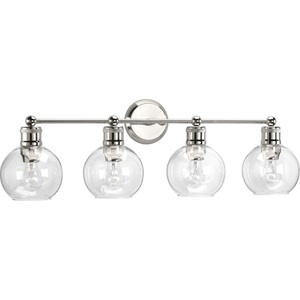 PP300052104 Hansford 4 or More Bulb Bathroom Lighting - Polished Nickel