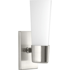 PP300061009 Zura 1 Bulb Wall Sconce - Brushed Nickel PP300061009 Zura 1 Bulb Wall Sconce - Brushed Nickel