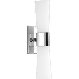 PP300062015 Zura 2 Bulb Bathroom Lighting - Polished Chrome PP300062015 Zura 2 Bulb Bathroom Lighting - Polished Chrome