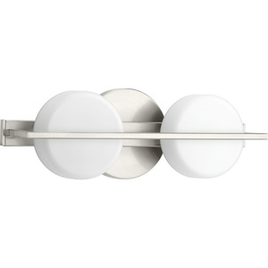 PP30006400930 Volo 2 Bulb Bathroom Lighting - Brushed Nickel