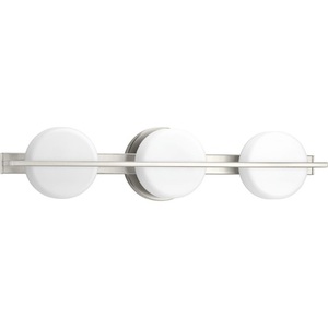 PP30006500930 Volo 3 Bulb Bathroom Lighting - Brushed Nickel