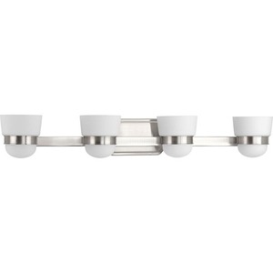 PP300079009 Index 4 or More Bulb Bathroom Lighting - Brushed Nickel PP300079009 Index 4 or More Bulb Bathroom Lighting - Brushed Nickel
