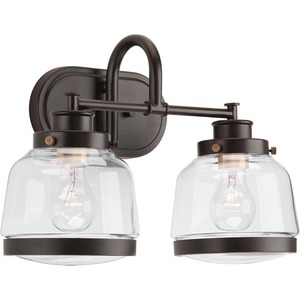 PP300081020 Judson 2 Bulb Bathroom Lighting - Antique Bronze PP300081020 Judson 2 Bulb Bathroom Lighting - Antique Bronze