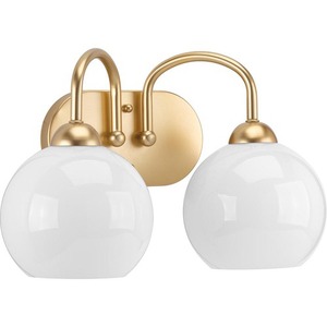 PP300085078 Carisa 2 Bulb Bathroom Lighting - Vintage Gold