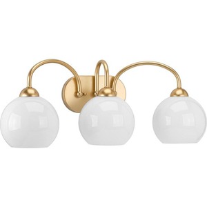 PP300086078 Carisa 3 Bulb Bathroom Lighting - Vintage Gold