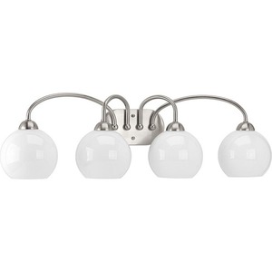 PP300087009 Carisa 4 or More Bulb Bathroom Lighting - Brushed Nickel