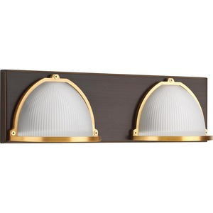 PP30009102030 Ponder 2 Bulb Bathroom Lighting - Antique Bronze