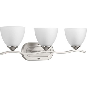 PP300097009 Laird 3 Bulb Bathroom Lighting - Brushed Nickel